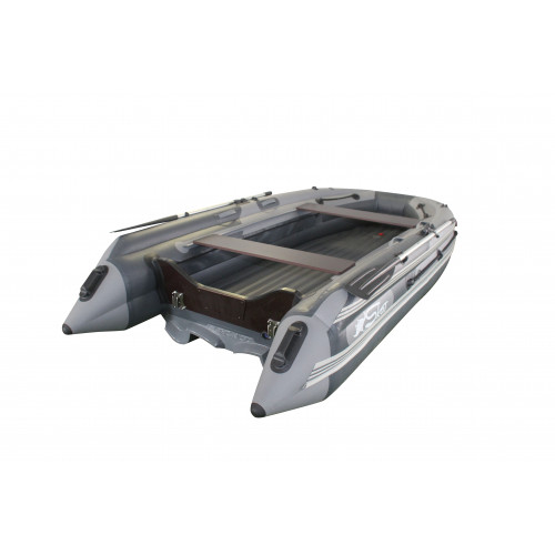 Надувная лодка ПВХ SKAT-Тритон-390 интегрированный фальшборт + пластиковый транец под мотор