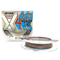 Шнур HITFISH X4 Jigging Series Multicolor d-0,205мм